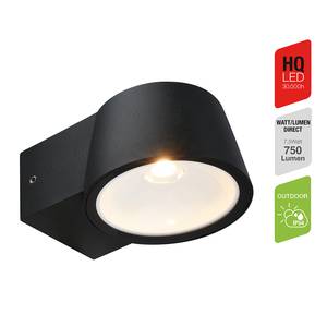 LED-Wandleuchte Odlo Aluminium - 1-flammig - Schwarz