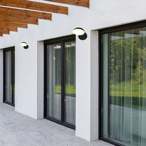 Applique murale LED Syne Aluminium - Noir - 1 ampoule