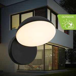 Applique murale LED Syne Aluminium - Noir - 1 ampoule