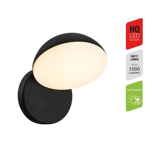 Lampada da parete a LED Syne Alluminio - Nero - 1 punti luce