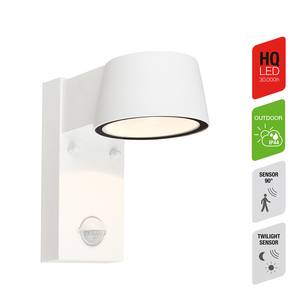 Lampada da parete LED con sensore Hegg Alluminio - 1 punti luce - Bianco