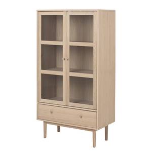 Armoire vitrine Avestro Beige - Marron - Bois manufacturé - 80 x 145 x 40 cm