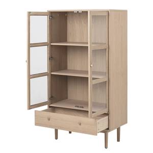 Armoire vitrine Avestro Beige - Marron - Bois manufacturé - 80 x 145 x 40 cm