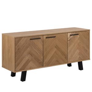 Dressoir Djoïa eikenhout/zwart