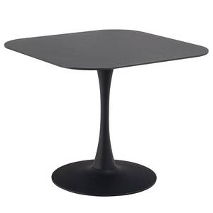 Table Lazri Noir - Bois manufacturé - Métal - 90 x 75 x 90 cm