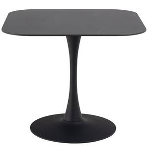 Table Lazri Noir - Bois manufacturé - Métal - 90 x 75 x 90 cm