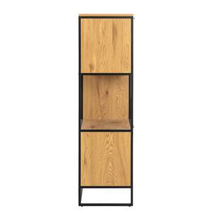 Open kast Dowin wildeikenhouten look/zwart