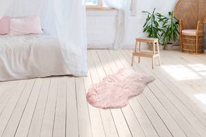 Hochflorteppich Tender Typ B Modacryl / Polyester - Babyrosa - 60 x 90 cm