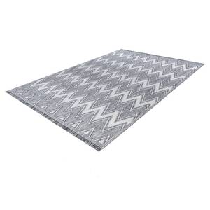Kurzflorteppich Sarai Typ B Polyester - Grau / Weiß - 160 x 230 cm