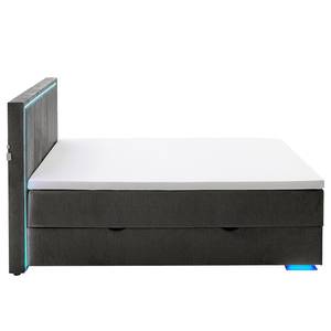 Boxspringbett Colorado II Microfaser Breeja: Anthrazit - 120 x 200cm