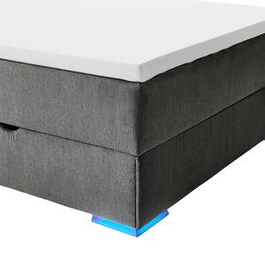 Lit boxspring Colorado II Microfibre Breeja: Anthracite - 120 x 200cm