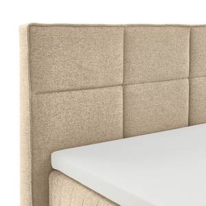 Letto boxspring Tambo Tessuto Norana: talpa - 140 x 200cm