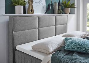 Lit boxspring Tambo Tissu Norana: Gris - 180 x 200cm