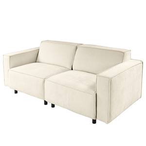 2-Sitzer Sofa Montans Webstoff Stormy: Creme