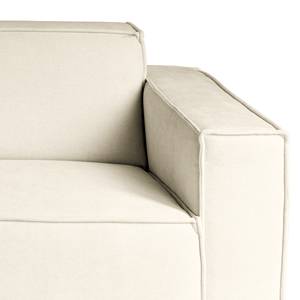 2-Sitzer Sofa Montans Webstoff Stormy: Creme