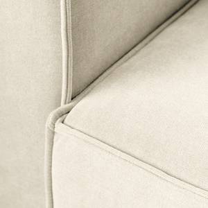 2-Sitzer Sofa Montans Webstoff Stormy: Creme