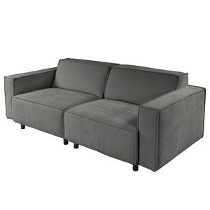 3-Sitzer Sofa Montans Webstoff Stormy: Dunkelgrau