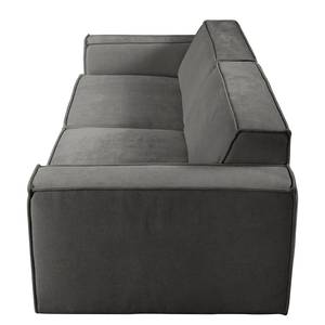 3-Sitzer Sofa Montans Webstoff Stormy: Dunkelgrau