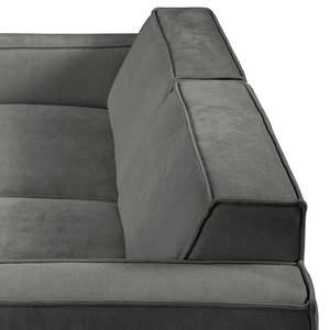 3-Sitzer Sofa Montans Webstoff Stormy: Dunkelgrau