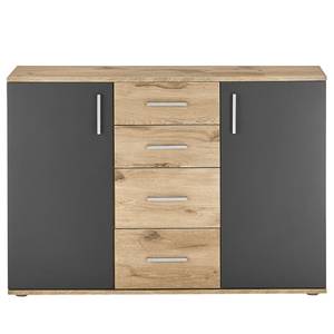 Kast Gumton 120 cm type B Grijs/Eikenhouten look