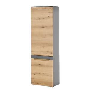 Garderobenschrank Loncoy Eiche Evoke Dekor / Anthrazit