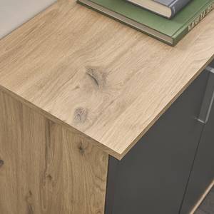 Dressoir Gumton Grijs/Eikenhouten look