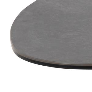 Tavolino da salotto Tiskia Ceramica / Metallo - Nero - Larghezza: 100 cm