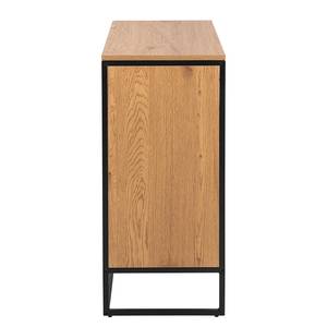 Open kast Dowin wildeikenhouten look/zwart