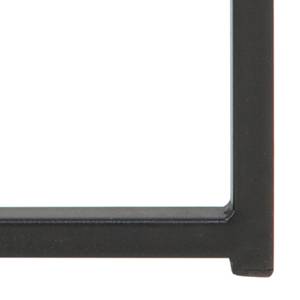 Beistelltisch Cross Glas / Metall - Rauchglas / Schwarz