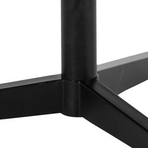 Couchtisch Tiskia Keramik / Metall - Schwarz - Breite: 84 cm