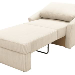 Boxspring-Schlafsessel Befasy Cordstoff Leanca: Beige