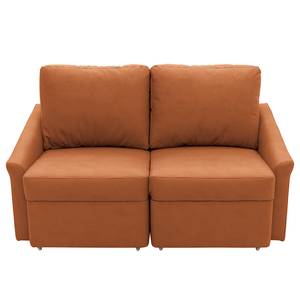 Boxspring-Schlafsofa Befasy Antiklederlook - Kunstleder Jami: Cognac