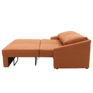 Boxspring-Schlafsofa Befasy Antiklederlook - Kunstleder Jami: Cognac