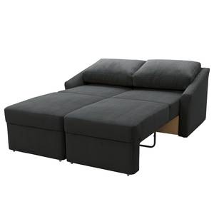 Boxspring-Schlafsofa Befasy Cordstoff Leanca: Anthrazit