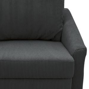 Boxspring-Schlafsofa Befasy Cordstoff Leanca: Anthrazit