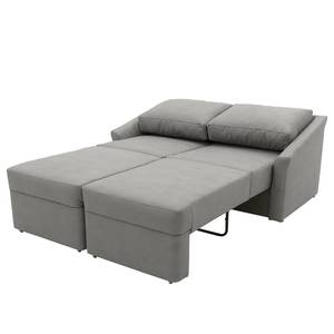 Boxspring-Schlafsofa Befasy Antiklederlook - Kunstleder Jami: Grau