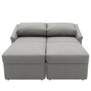 Boxspring-Schlafsofa Befasy Antiklederlook - Kunstleder Jami: Grau