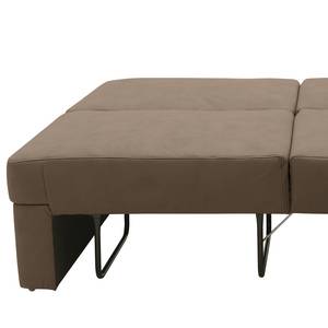 Boxspring-Schlafsofa Befasy Antiklederlook - Kunstleder Jami: Braun