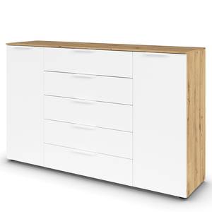 Sideboard Flipp Alpinweiß / Eiche Artisan Dekor - Breite: 160 cm