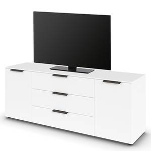 TV-Lowboard Flipp Alpinweiß / Grau - Breite: 160 cm
