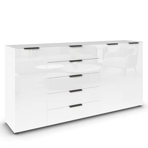 Sideboard Flipp Glas Typ B Weiß / Grau - Breite: 200 cm