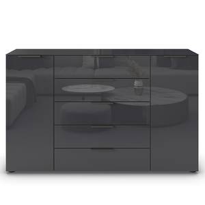 Sideboard Flipp Glas Typ B Graphit / Eiche Artisan Dekor - Breite: 160 cm