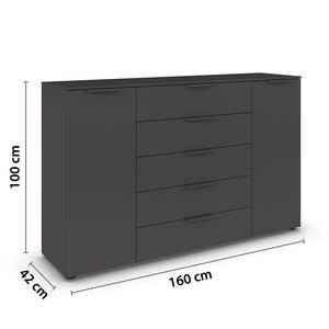 Sideboard Flipp Graphit - Breite: 160 cm