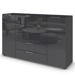 Sideboard Flipp Glas Typ B Grau / Silber - Breite: 160 cm