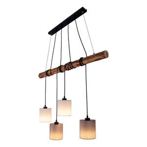 Suspension Malta Massif / Fer - Blanc / Gris - 4 ampoules