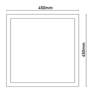 LED-Panel Nicola Aluminium / Acrylglas - Weiß - 45 x 45 cm