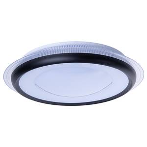 Lampada da soffitto a LED Canna Ferro / Vetro acrilico - Nero - 1 punto luce