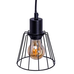 Suspension Woodland Massif / Fer - Noir - 4 ampoules