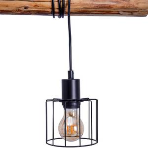 Suspension Woodland Massif / Fer - Noir - 4 ampoules