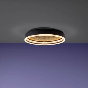 Lampada da soffitto a LED Ferro / Vetro acrilico - Nero / Ottone - 1 punto luce